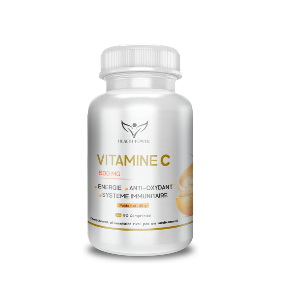 Vitamine C 500 mg – 90 comprimés | Health Power