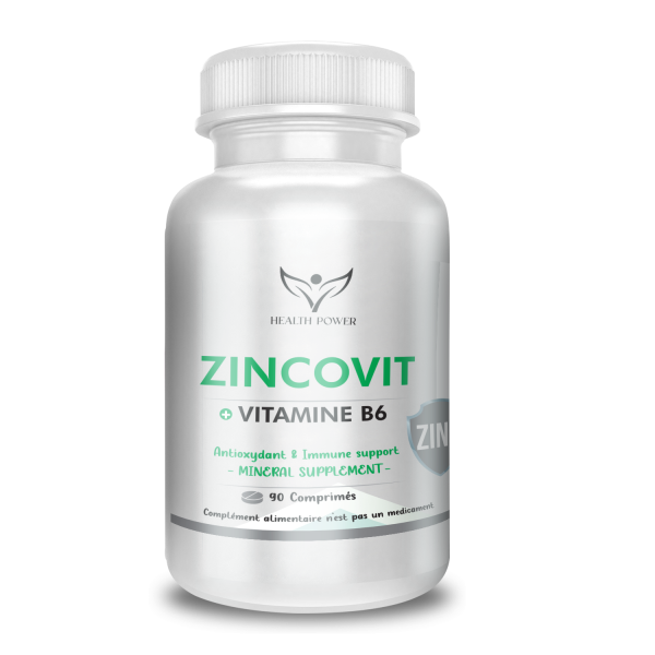 Zincovit – Zinc + Vitamine B6 – 90 comprimés | Health Power